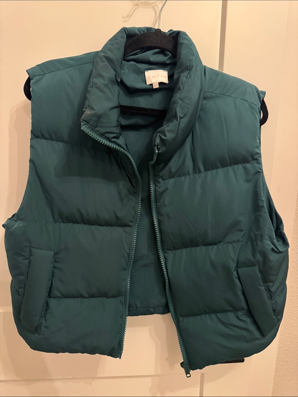 entro Teal Quilted Vest - Deep Teal Finish